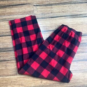 Holiday Time Red and Black Checkered Mens Pajama Bottoms